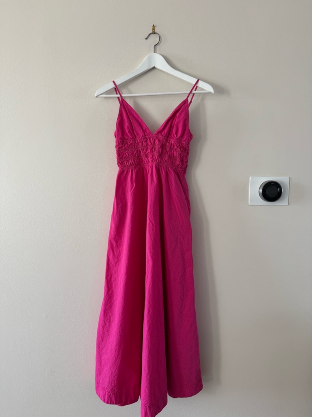 Zara Hot Pink Strap Cami Dress